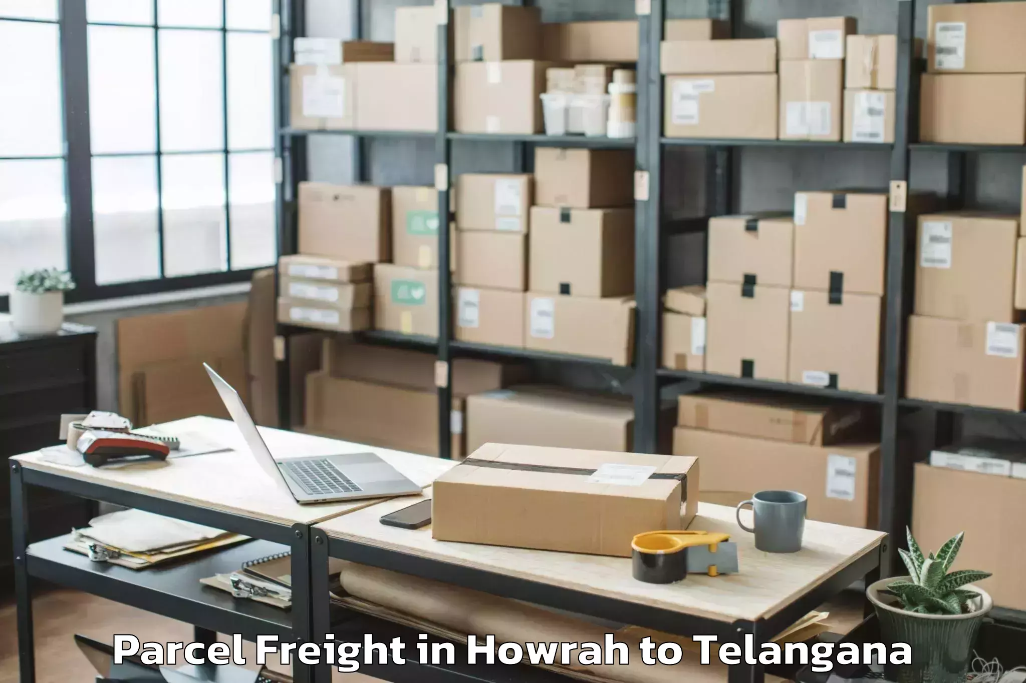 Book Howrah to The English And Foreign Langua Parcel Freight Online